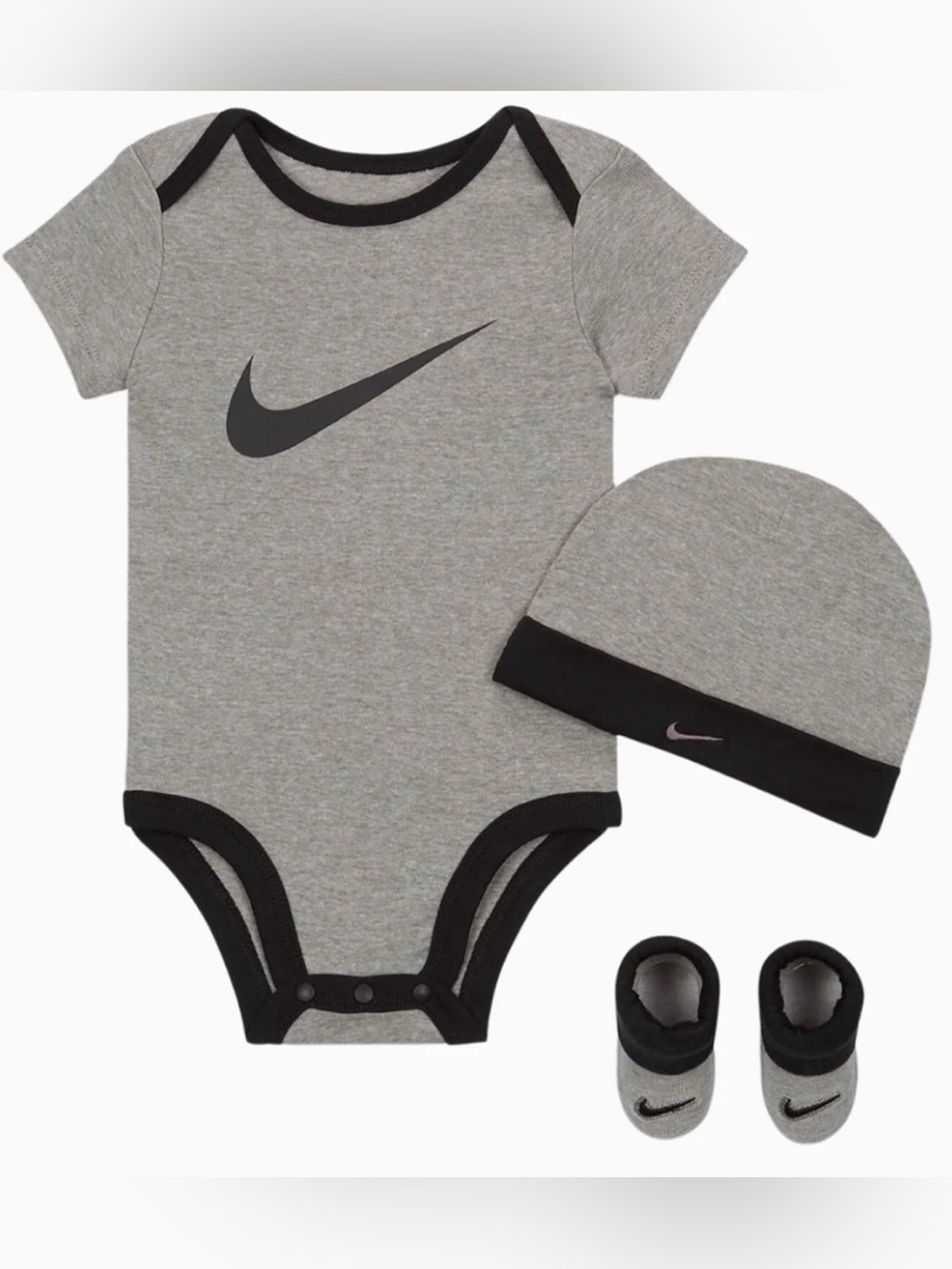 Nike 3 Piece Set- Hat, Bodysuit & Socks -Newborn gift—size 0-6 mo & 6-12 months